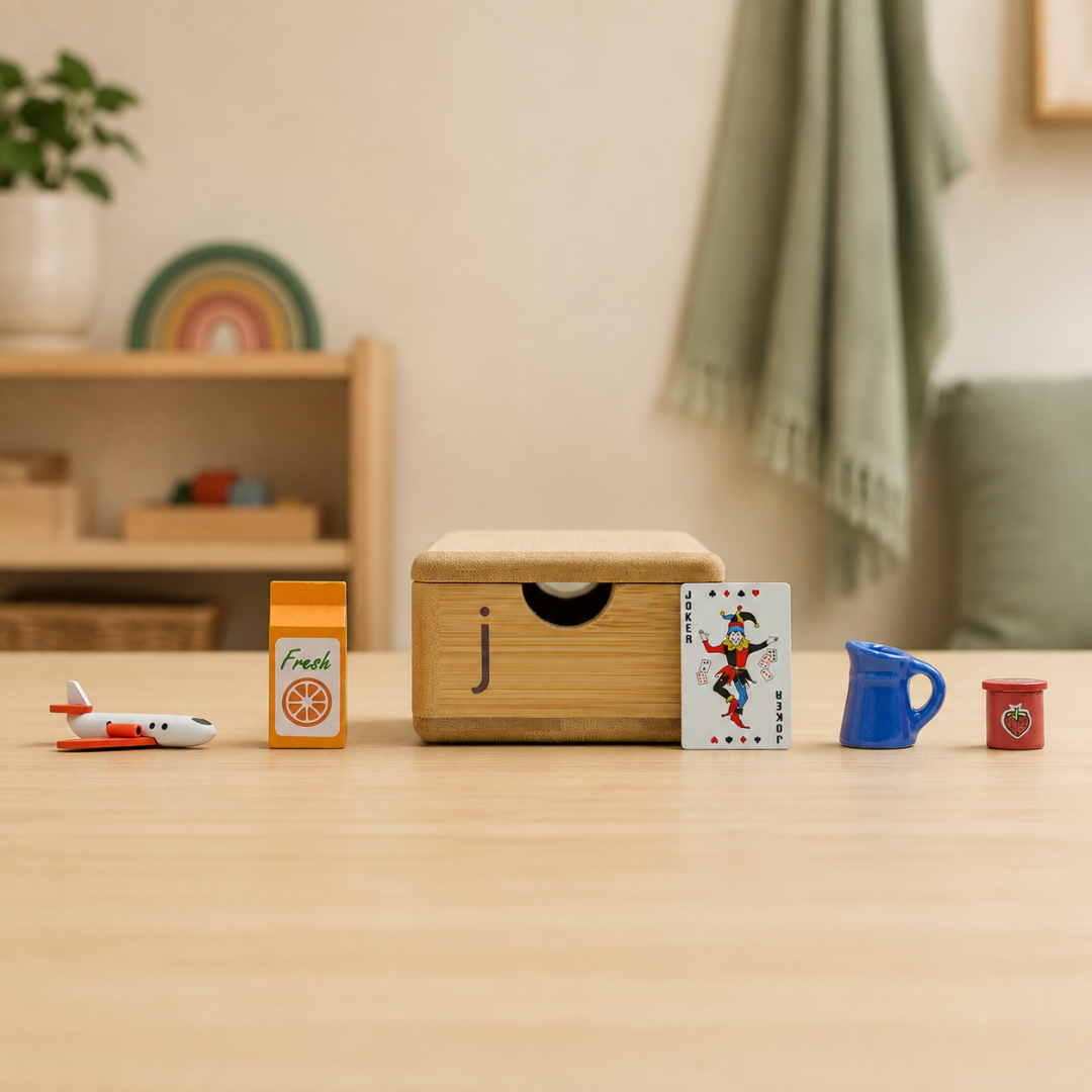 🌱 Letter Sounds Learning Cabinet – 120 Mini Objects for Hands‑On Phonics Practice