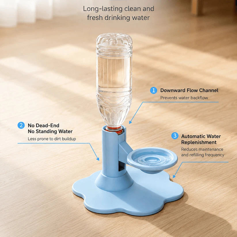 🐾 Gravity Pet Water Bowl – Automatic Fresh Water Dispenser For Cats & Dogs