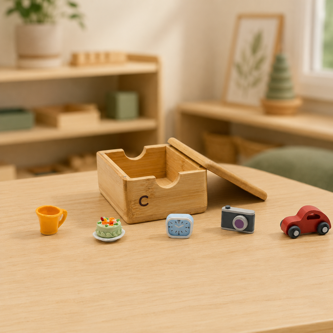 🌱 Letter Sounds Learning Cabinet – 120 Mini Objects for Hands‑On Phonics Practice