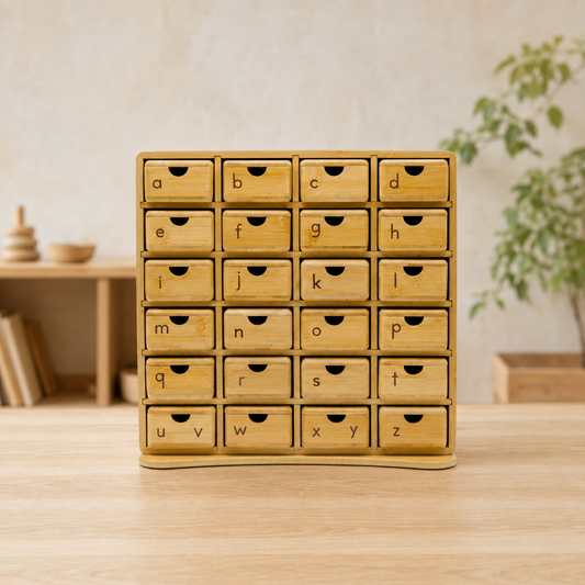 🌱 Letter Sounds Learning Cabinet – 120 Mini Objects for Hands‑On Phonics Practice