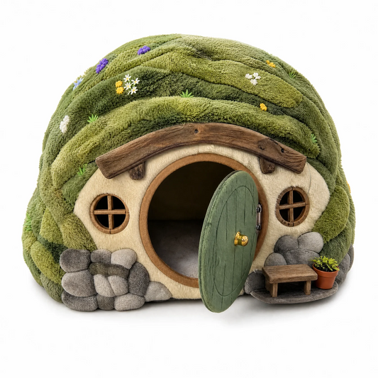 🐱 Cozy Burrow Cat Bed – A Little Hideaway They'll Love