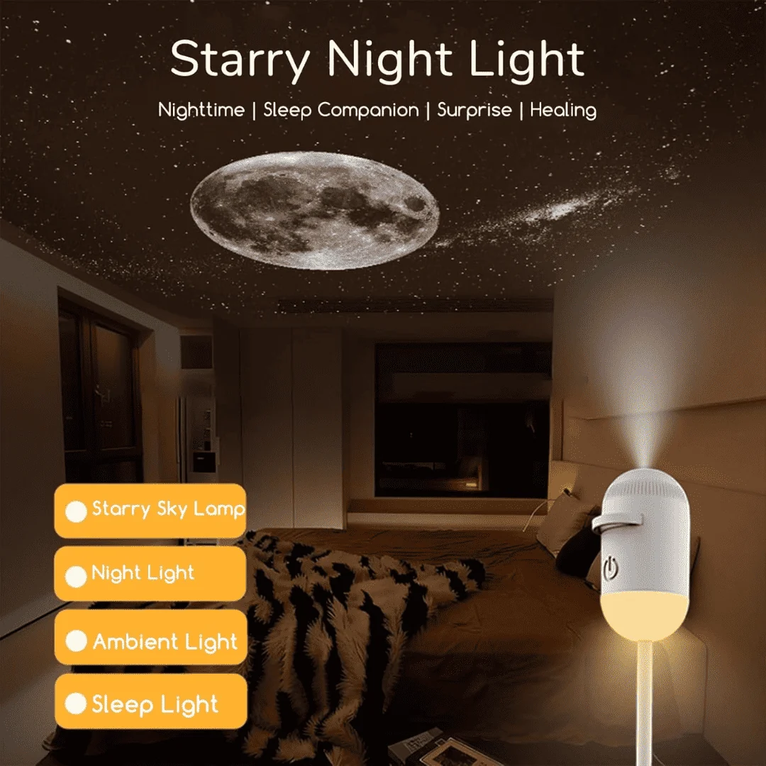 🌌 Galaxy Projector Night Light – Create Your Own Magical Starry World At Home