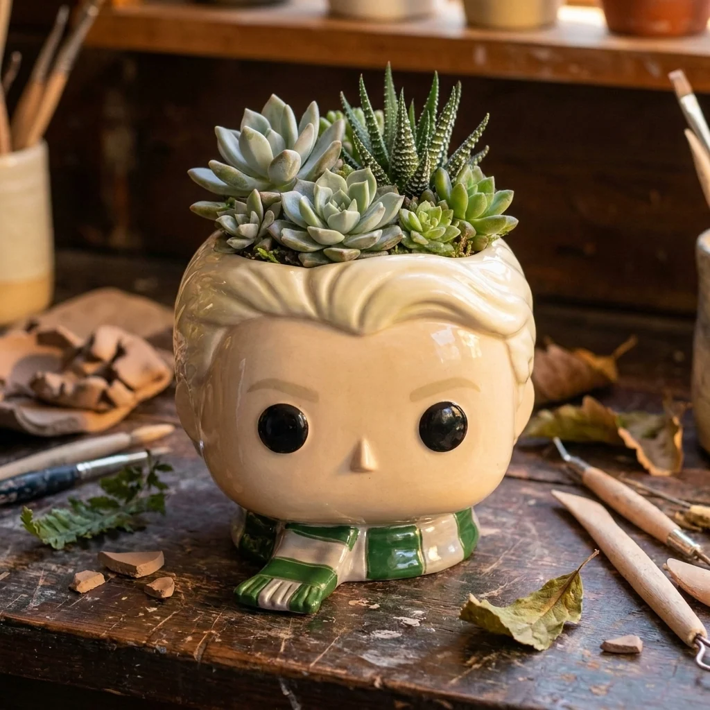 🧚‍♀️Magical Handcrafted Character Plant Pot