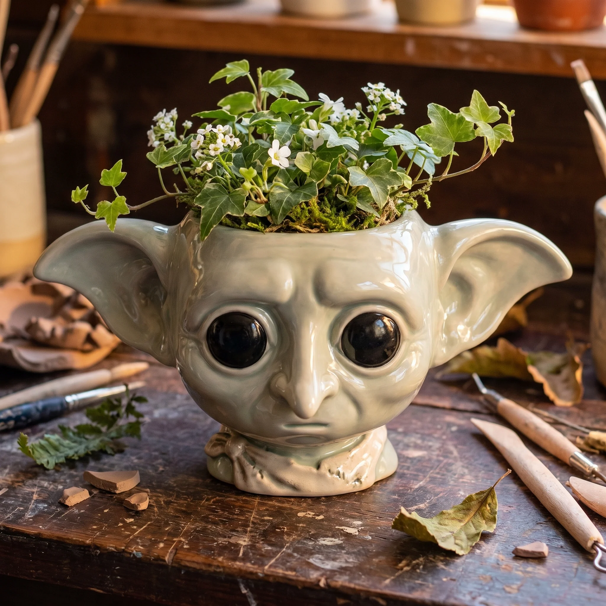 🧚‍♀️Magical Handcrafted Character Plant Pot