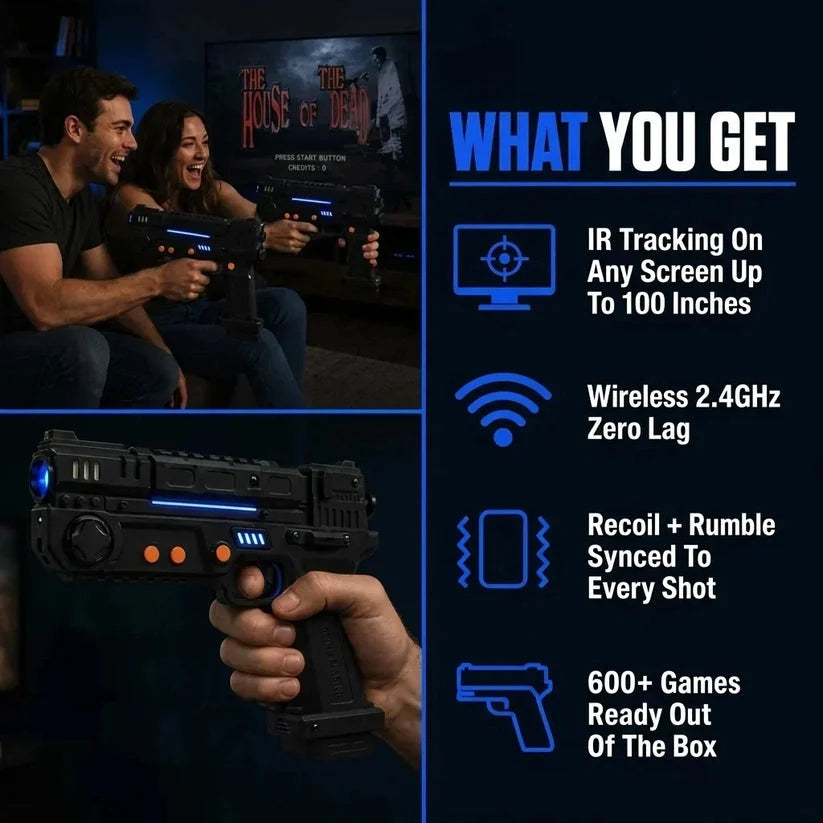 🕹️ Retro Wireless Light Gun – Turn Your Screen Into an Arcade