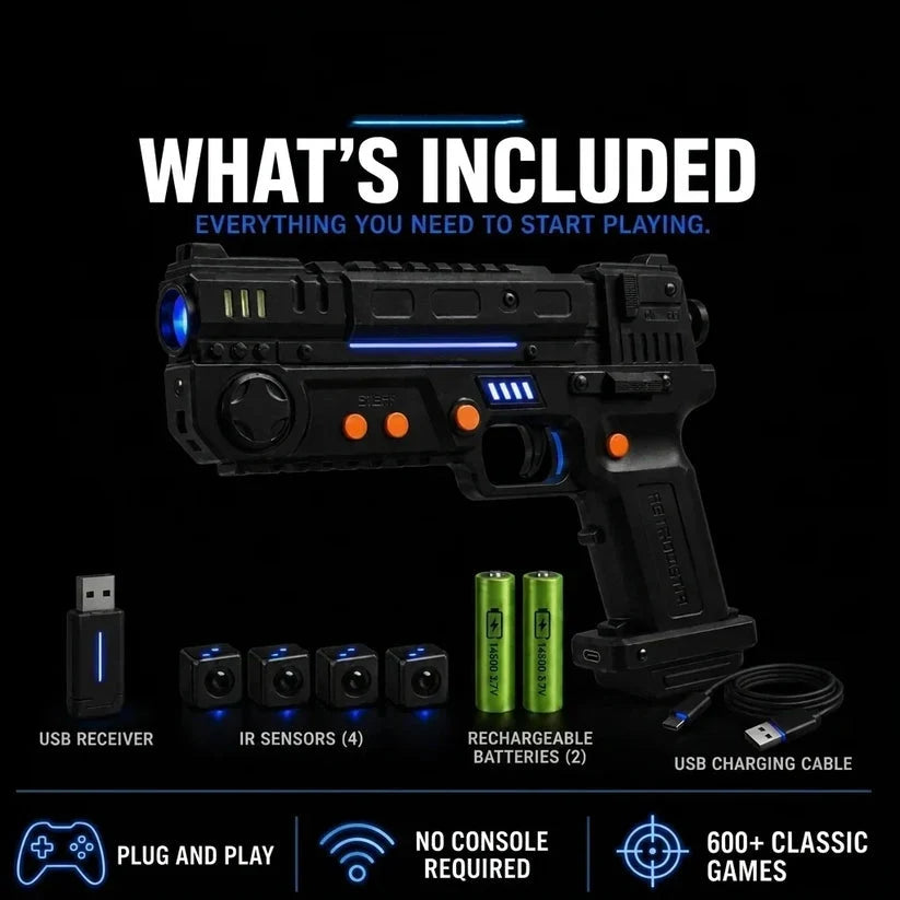 🕹️ Retro Wireless Light Gun – Turn Your Screen Into an Arcade