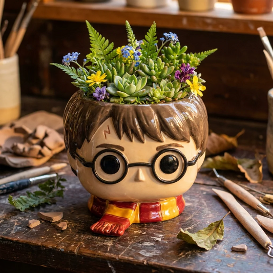 🧚‍♀️Magical Handcrafted Character Plant Pot