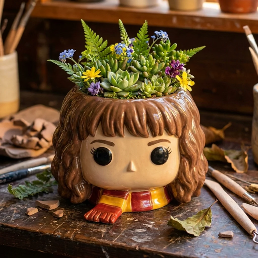 🧚‍♀️Magical Handcrafted Character Plant Pot